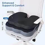 QUTOOL Large Memory Foam Seat Cushion for Office Chair Ergonomic U Shape Thick view 6
