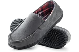 RockDove Men's Alexander Flannel Lined Loafer Slipper