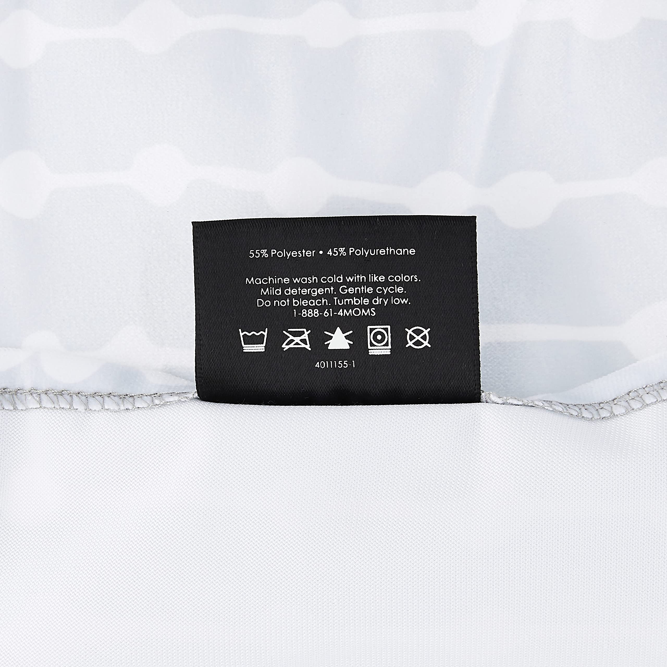 4moms Breeze Bassinet Sheets, Machine Washable, Soft, Plush, Waterproof Fabric, Grey Beads