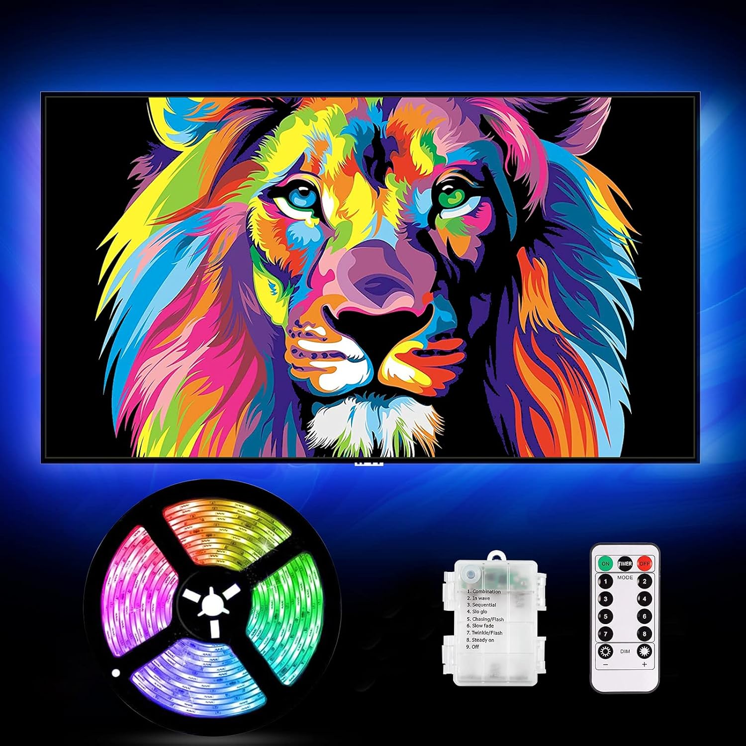 CCILAND 3m Battery Powered LED Strip Lights with Remote Control - Image 5
