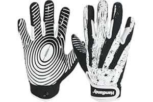 BC KONGOUARD KONGOUARD Youth Flag Football Gloves, Football Receiver Gloves Boys Girls, Sticky Grip Kids Football Gloves