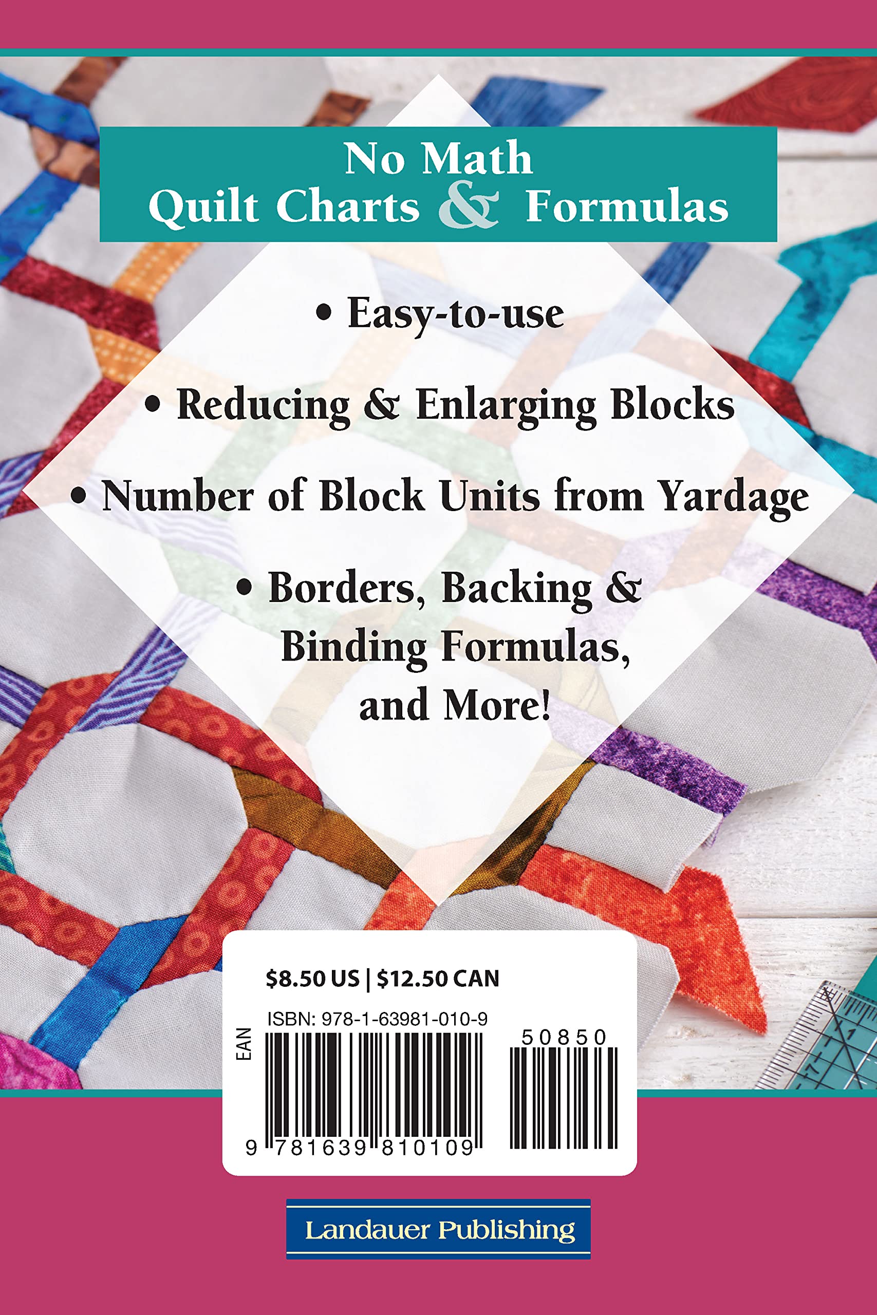 Quilt Math Chart Mua No Math Quilt Charts & Formulas (Landauer) Easy and Accurate Pocket ...