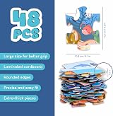 BONNYCO Giant Ocean Animals Floor Puzzle 48 Large Pieces 36.2 x 24.4 in view 3