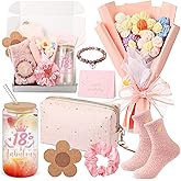 Yetene 18th Birthday Gifts for Girls Happy 18th Birthday Gift Ideas for 18 Year Old, 18 Bday Decorations for Her Pink Presents for Friends, Wife, Mom, Bestie, Sister, Niece, Coworkers