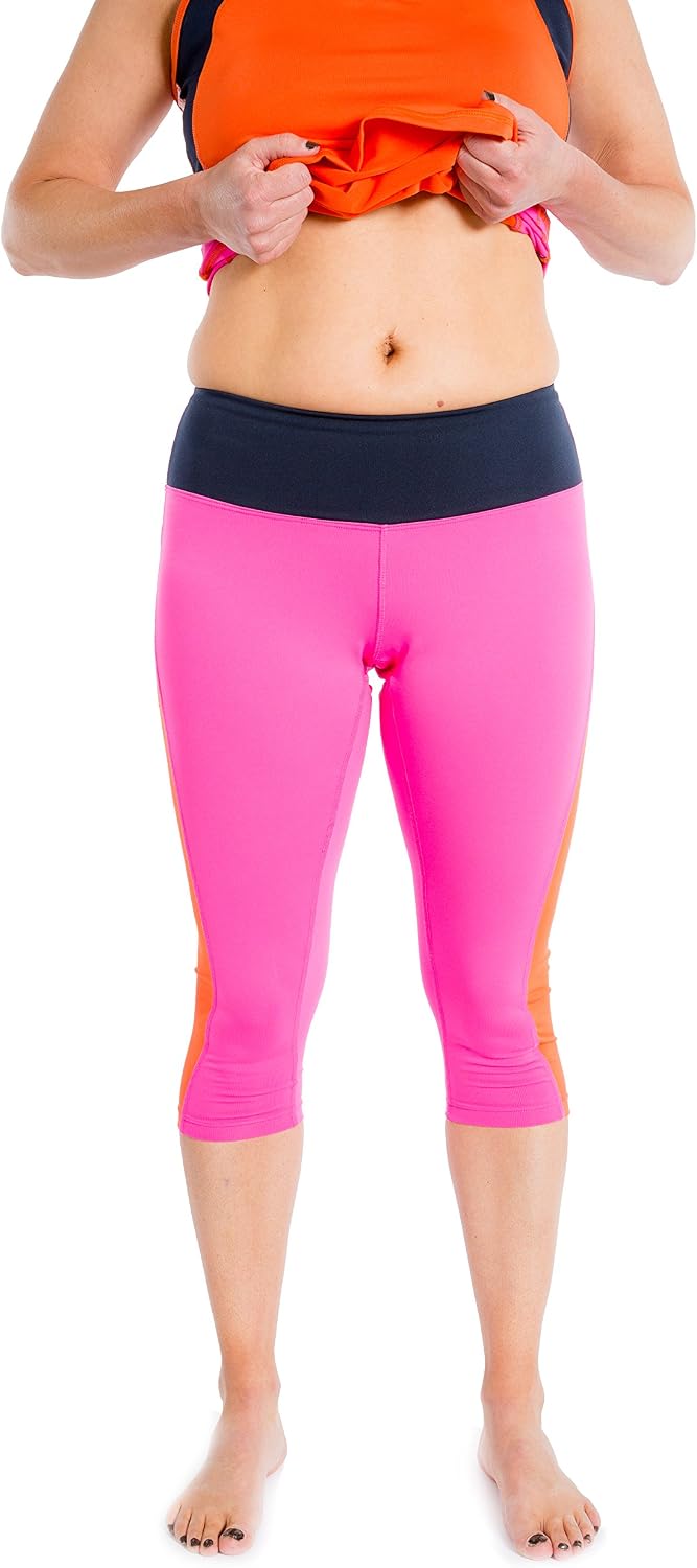 Womens Workout Capri Pants Yoga Running 