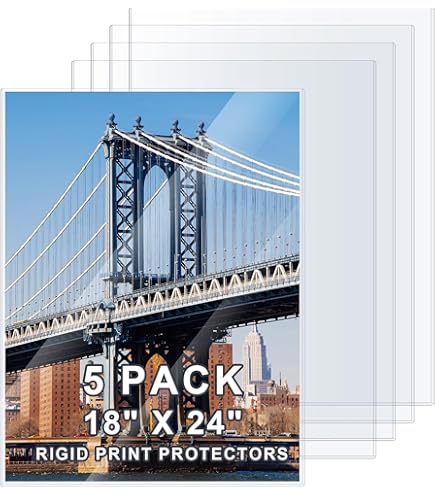 BCW 18x24 Topload Holders 10-Pack - Rigid PVC Protection For Photos, Prints & Documents