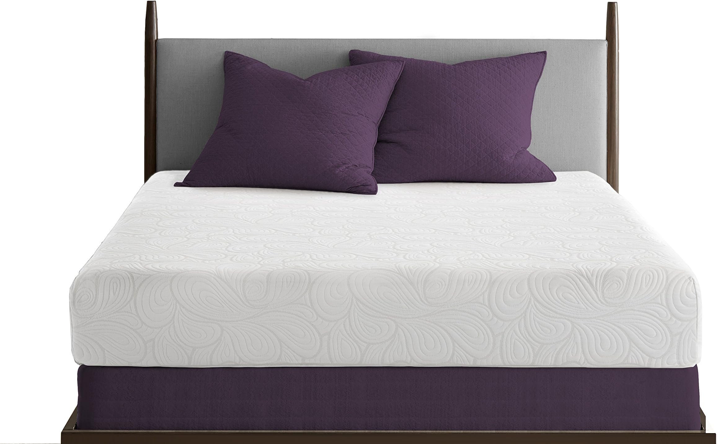 PuraSleep Serenity Gel Memory Foam Mattress – Made in The USA – 10 Year Warranty – Calking, California King, Ivory