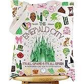 WZMPA Witch Musical Tote Bag Sorceress Theatre Fans Gift The Emerald City Witch Grocery Bag Witches Merch