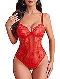 Avidlove Sexy Lingerie for Women Lace Teddy