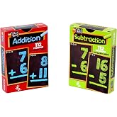 Regal Games Math Flash Cards for Addition &amp; Subtraction - 1st, 2nd, 3rd Grade &amp; More - Flash Cards Math for Kids (112 Cards - 2 Packs)