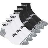PUMA Men's 6 Pack Quarter Crew Socks