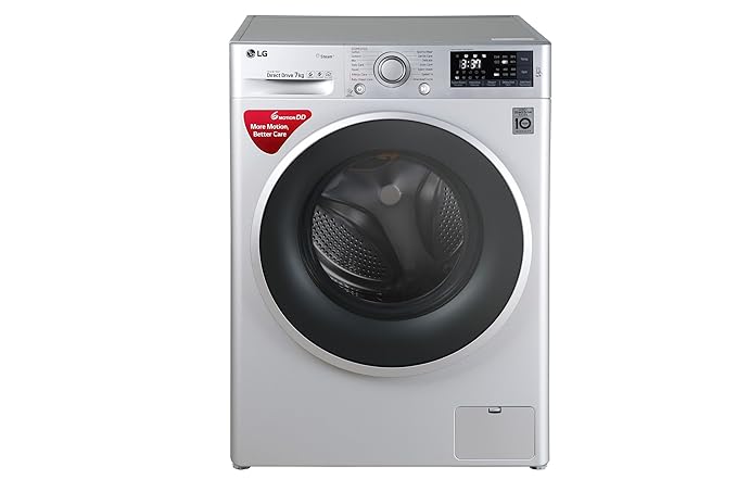 LG 7 kg Fully-Automatic Front Loading Washing Machine (FHT1207SWL.ALSPEIL, Luxury Silver)