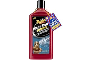 Meguiar's Water Spot Remover, Heavy Duty Water Spot Remover for Cars, Remove Water Stains and Polish Glossy Paint with a Versatile Clear Coat Safe Formula, 16 oz