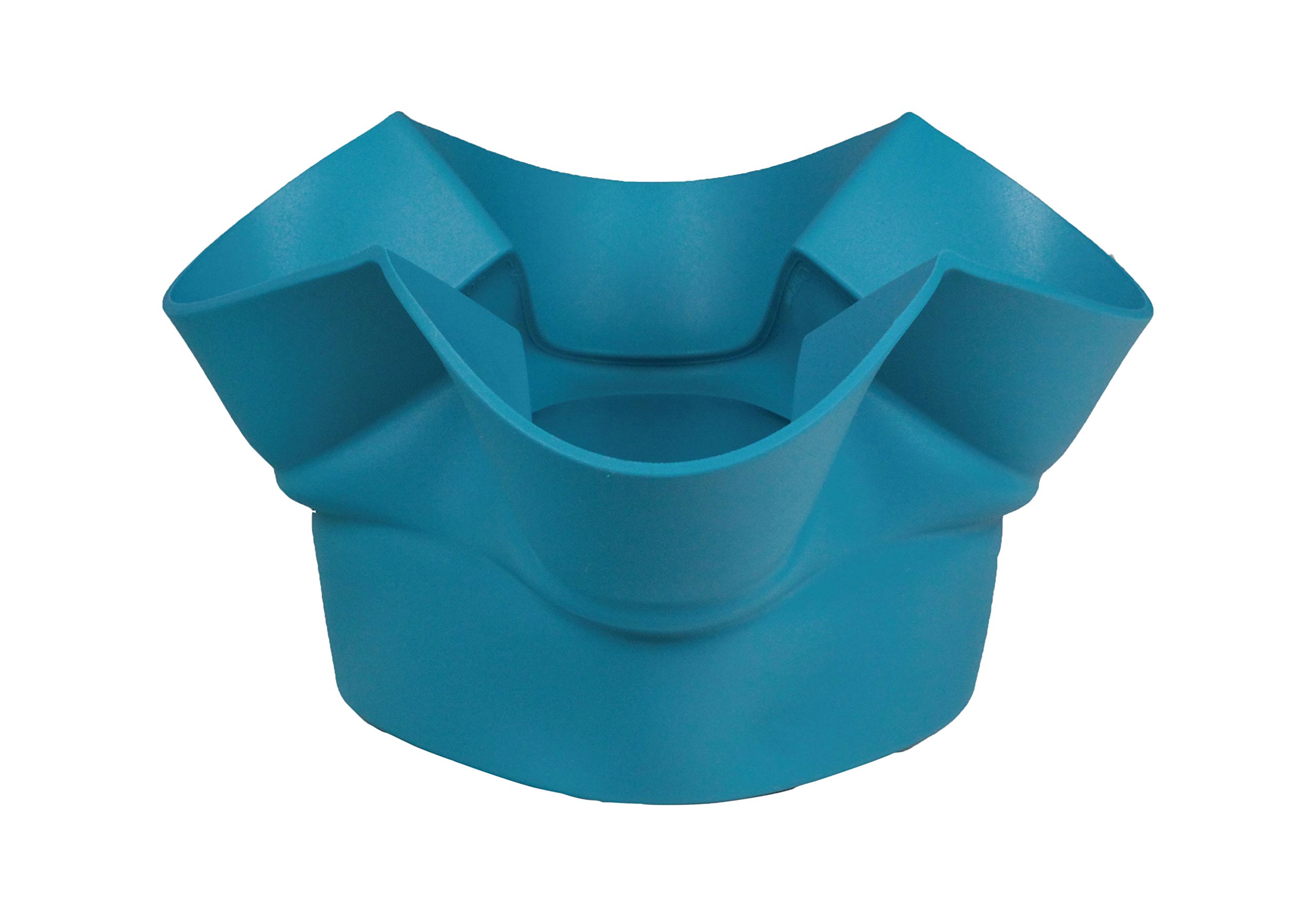 Silikomart | Lily 02 Multi-Purpose Silicone Basket, Teal Color, Dimensions Ø250 h100 mm, Made in Italy