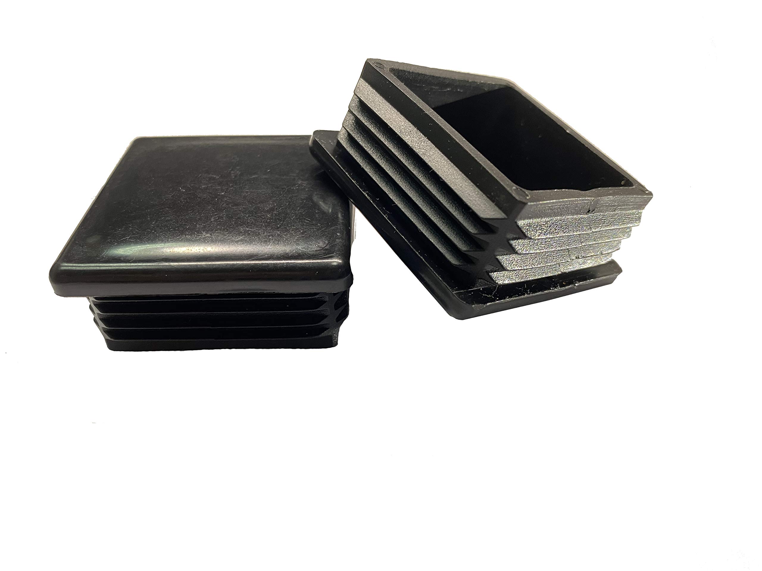 dexierp Protection Force 2" 51mm (Pack of 8) Square OD Tubing Plastic Insert Plug, Tubing Post End Cap, Chair Glide