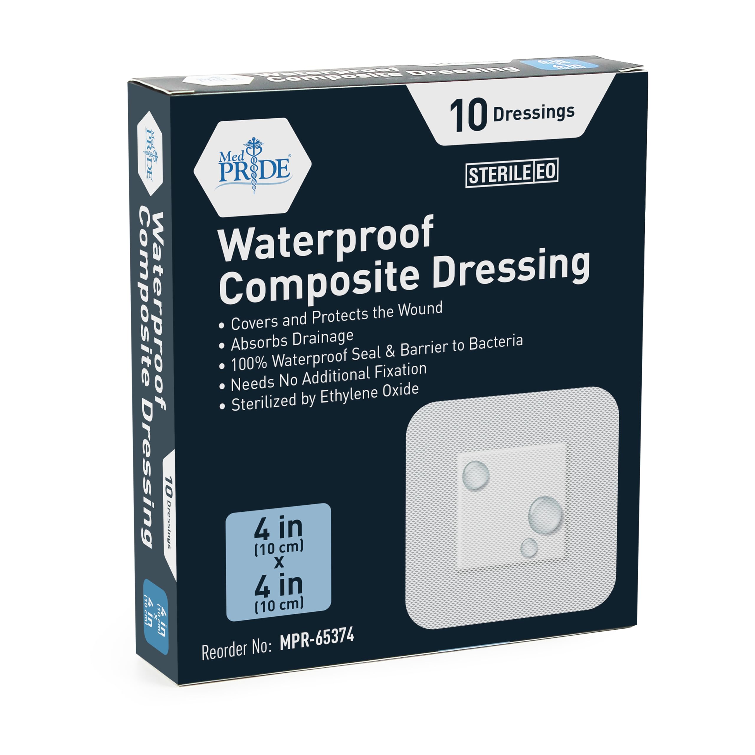 MED PRIDE Sterile Waterproof Foam Composite Dressing 4x4 Inch (Pack of 10) | eBay MED PRIDE Sterile Waterproof Foam Composite Dressing 4x4 Inch (Pack of 10) | eBay