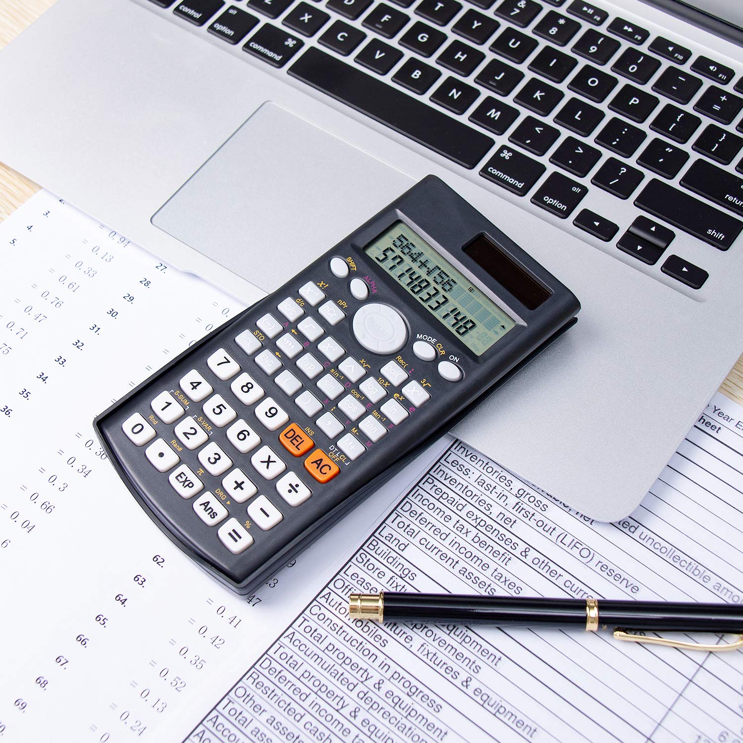 Mr. Pen Scientific Calculator - Solar Powered, 2 Line Display, Fraction & Statistics Calculations for School, College & High School Use