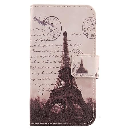 Lankashi PU Flip Leder Tasche Hülle Case Cover Schutz Handy Etui Skin Für Timmy M12 5.5' Stamp Tower Design