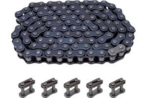 WATODAY 428 Chain Motorcycle 104 Links with 5pcs Connecting Master Links for 50cc 70cc 90cc 110cc 125cc NST Motorcycle Dirt Pit Bike ATV Quad Go Kart 4 Wheeler TaoTao Sunl