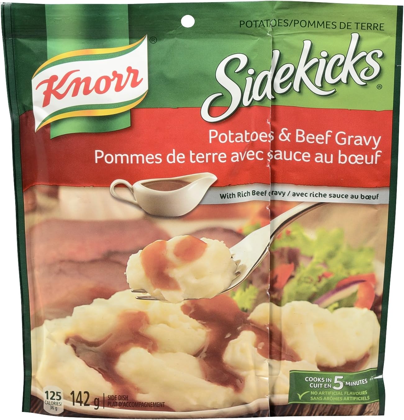 Knorr Sidekicks With Rich Beef Gravy Mashed Potatoes 142g Pack of 7