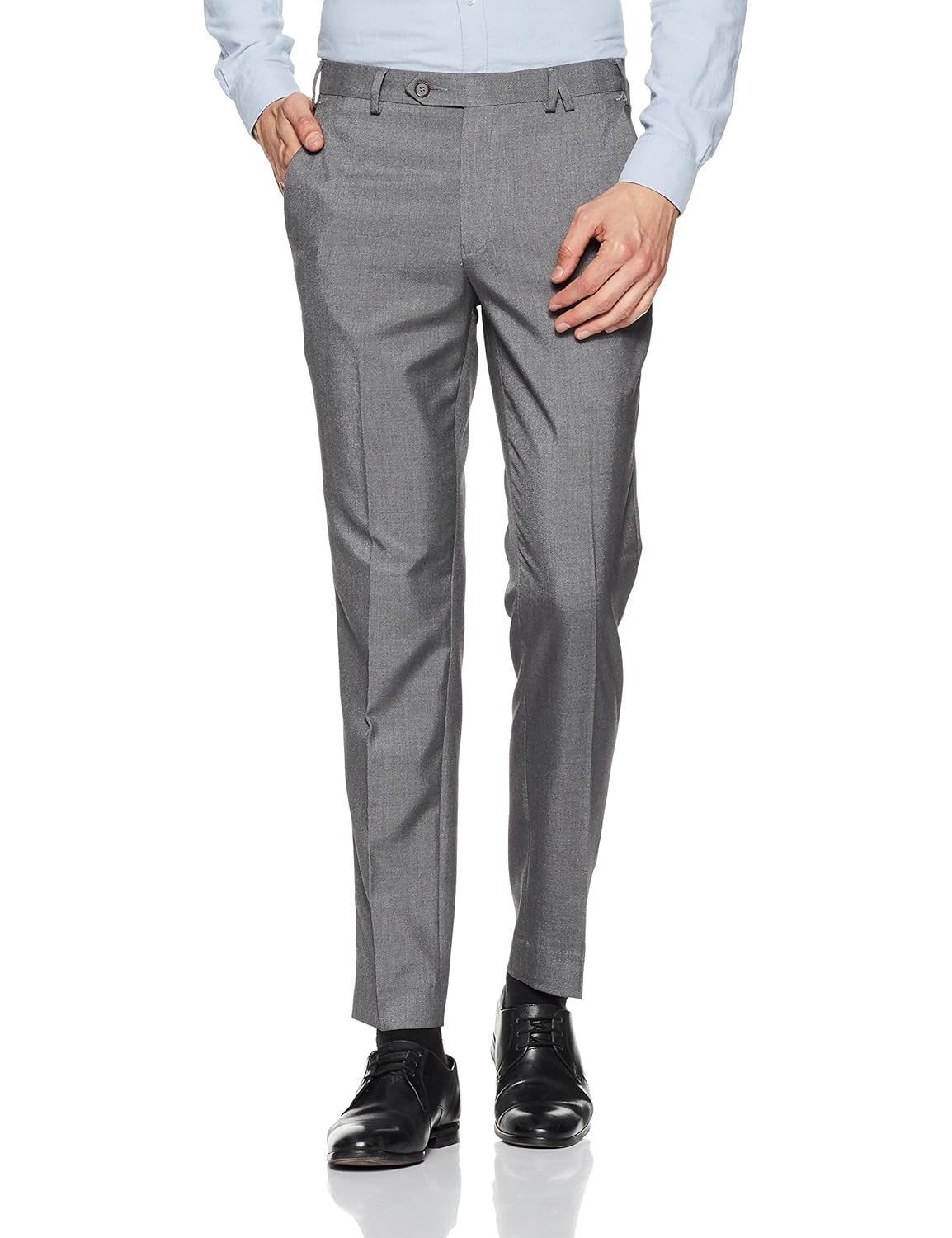 park avenue men's slim fit formal trousers