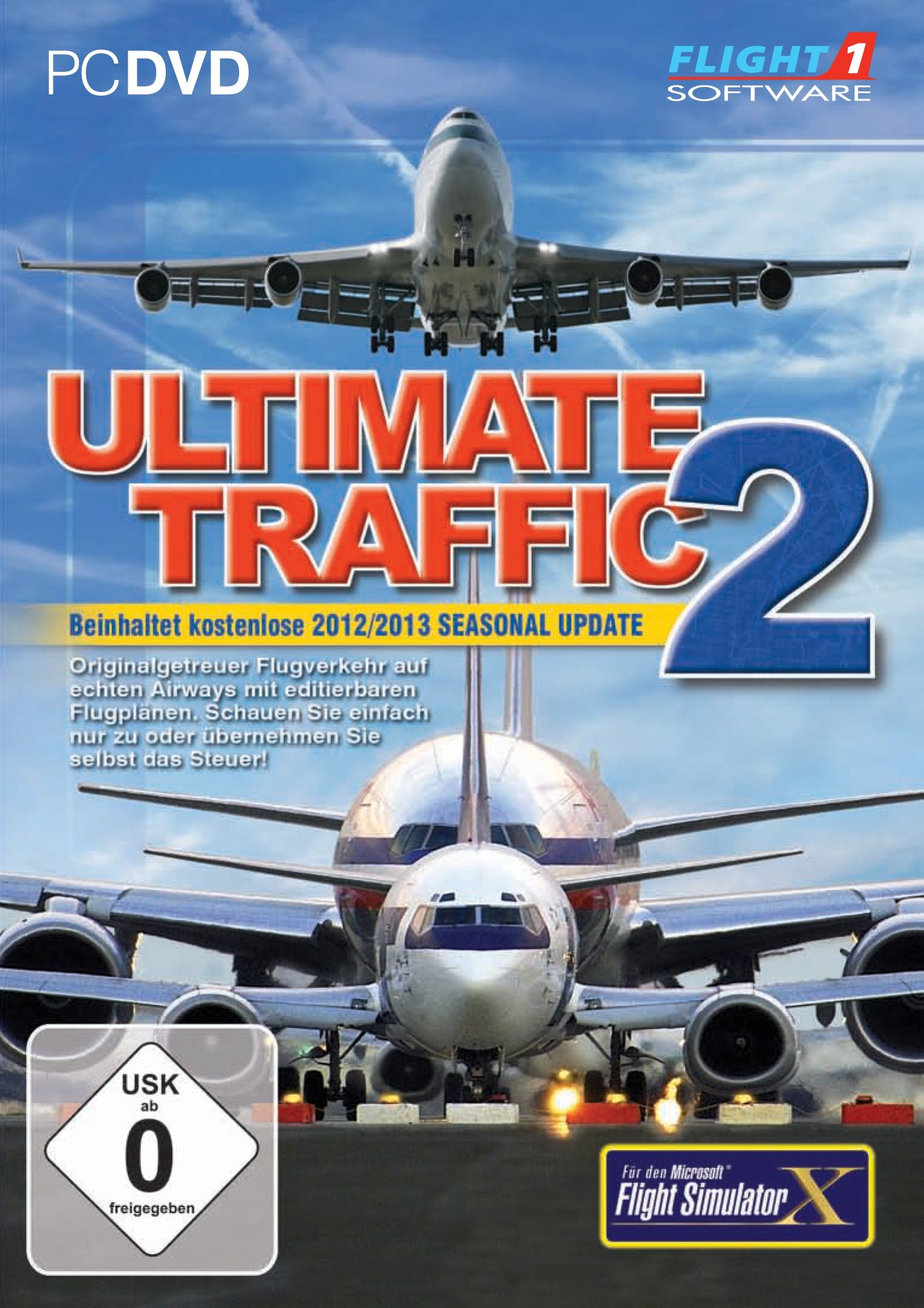Aerosoft Ultimate Traffic 2 - 2013 Edition (Add-On Für Flight Simulator X) [Import Allemand]