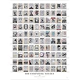 Pop Chart | 100 Essential Novels Scratch-Off Poster | 12" x 16" Scratch-Off Art Print | A Bucket List of the Top 100 Fiction Books | Literary Wall Decor for Home or Classroom | 100% Made in the USA