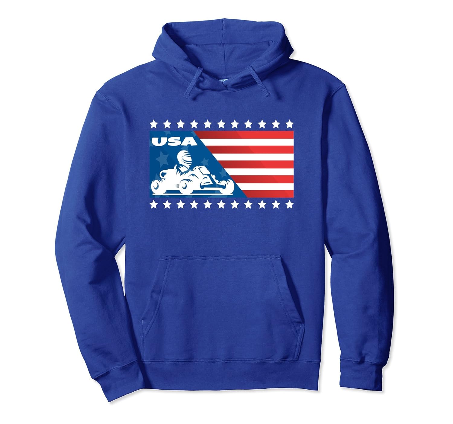 USA Flag Go-Kart Hoodie Go Kart Hoodie for Kids and Adults-ANZ