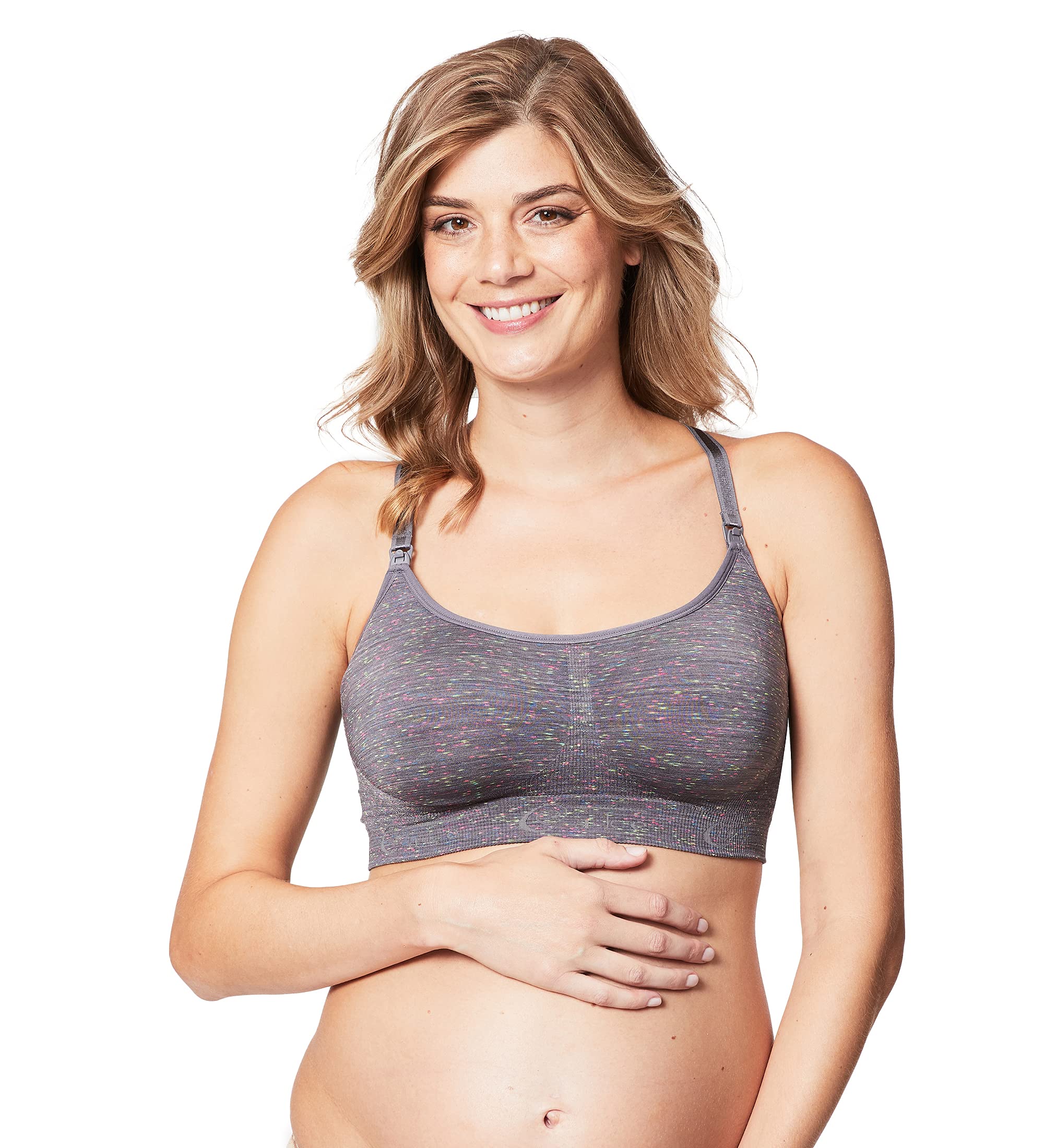 Cake Maternity Women's Cotton Candy Seamless Sleep & Yoga Nursing Bra , 27-1015
