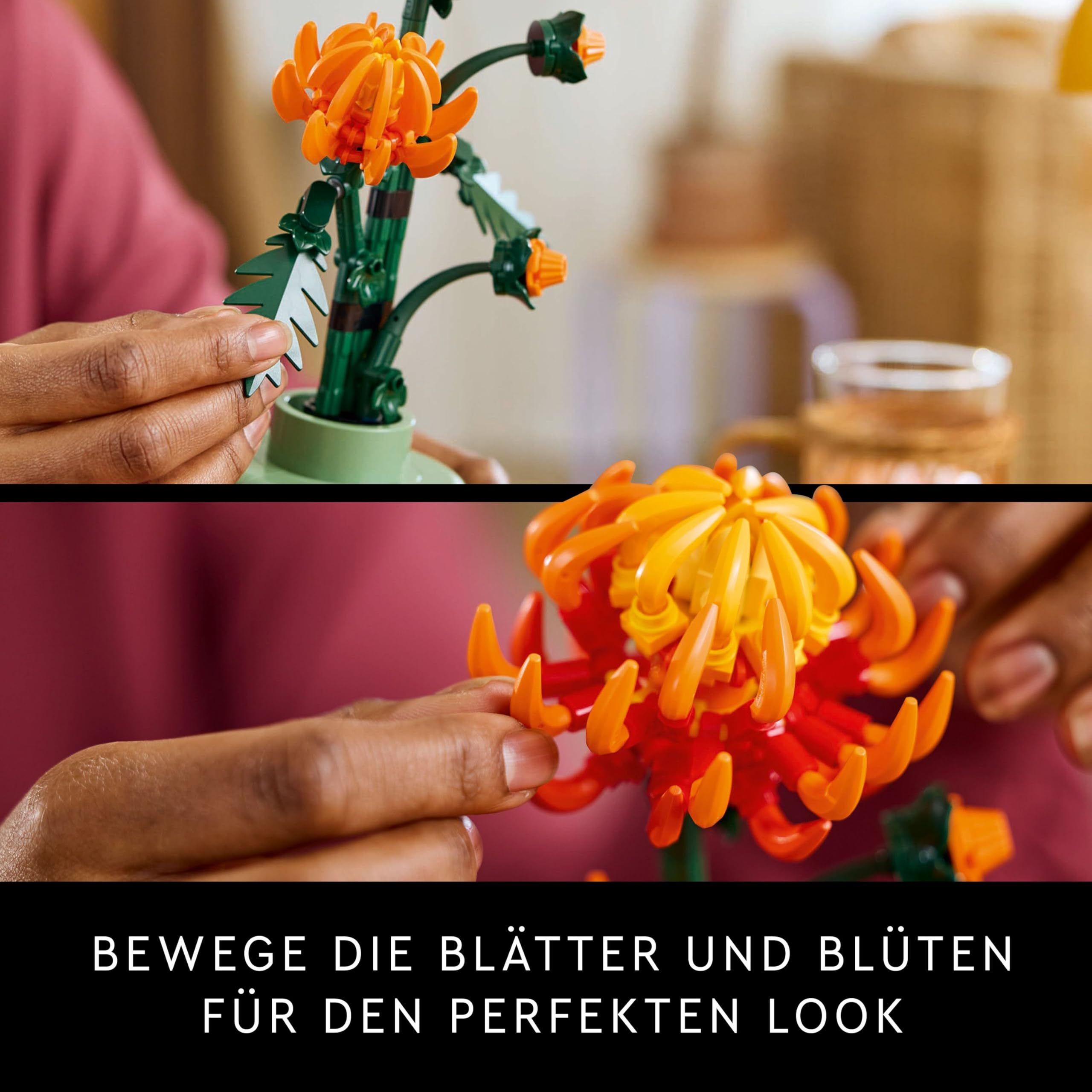 LEGO Botanicals Chrysanthemum - Artificial Flower Building Set - Creative Model Kit for Adults to Build - Faux Plant Gift for Women and Men - DIY Home Office Decor - 10368 4