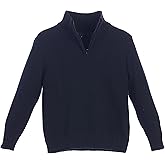 Gioberti Boy's Knitted Half Zip 100% Cotton Sweater