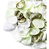 SHENLIU 1000 Pcs Silk Rose Petals Sage Green Faux Artificial Flower Petals for Wedding Flower Girl Basket Aisle Scatter Dinner Table Centerpieces Party Confetti Bridal Shower Valentine's Day Decore