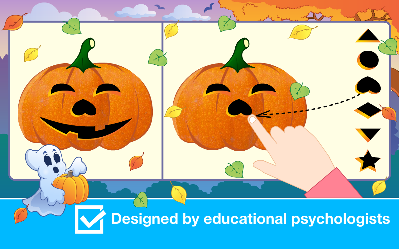 Preschool Learning Games for Toddlers, Kindergarten Kids and 1st Grade Girls and Boys: Tracing, Spelling, Reading, Letter Sounds and Names, Phonics, First Words, Shapes, Colors, Pumpkin Puzzles, Memory Games & Coloring Book by Abby Monkey®