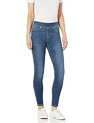 Amazon Essentials Women's Mid-Rise Stretch Pull-On