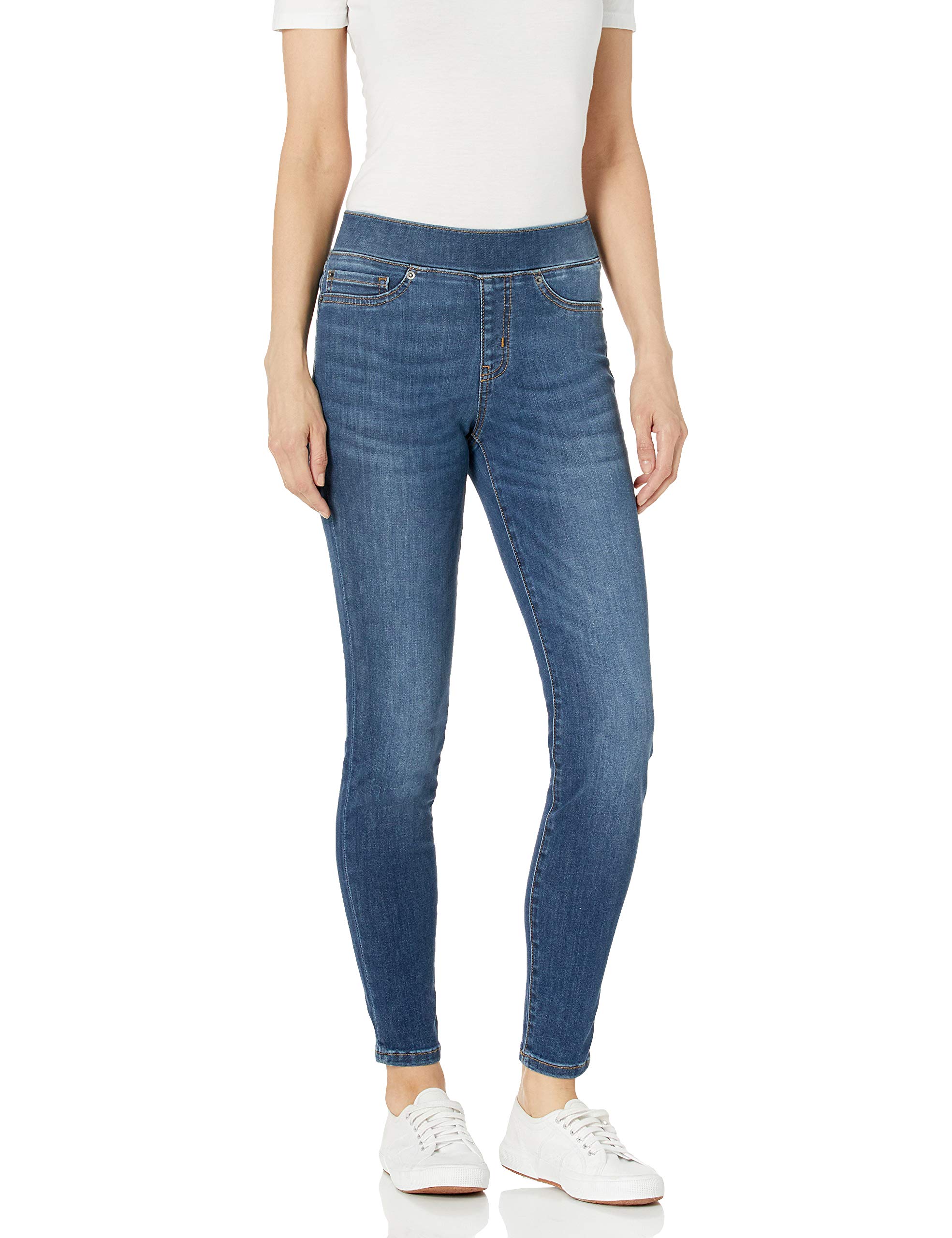 Amazon Essentials Women's Mid-Rise Stretch Pull-On
