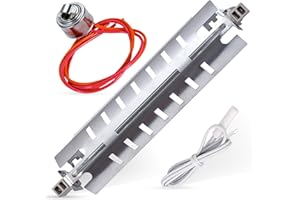 BlueStars WR51X10055 Refrigerator Defrost Heater, WR55X10025 Temperature Sensor and WR50X10068 Defrost Thermostat Replacement - Compatible with GE Hotpoint Refrigerators