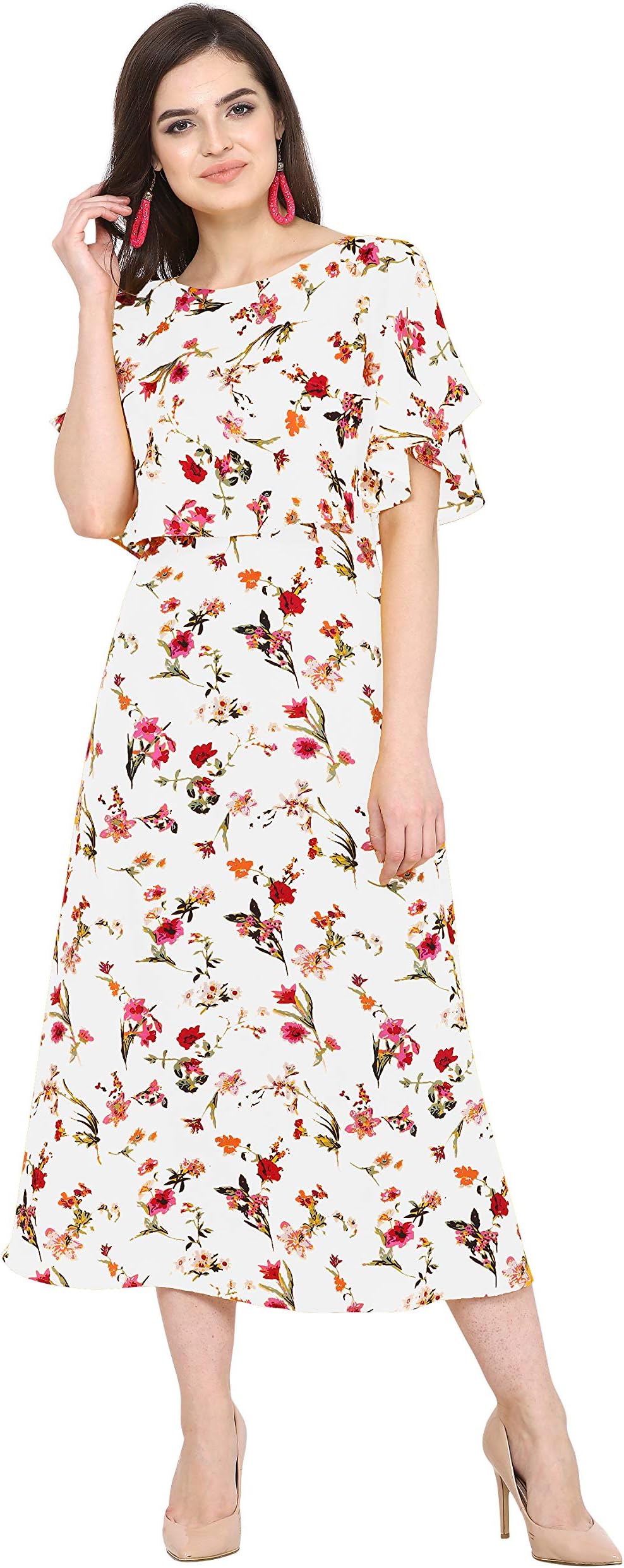Women's Crepe Layered & Tiered Kurta