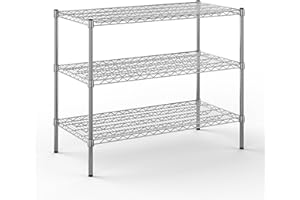 Regal Altair 24" Deep x 42" Wide x 34" Height Wire Shelving Kit | 3-Tier | NSF Commercial Storage Rack Unit