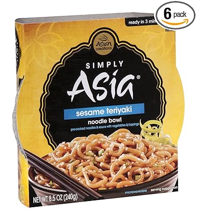 Amazon Com Simply Asia Sesame Teriyaki Noodle Bowl With Toasted