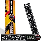 Digital Angle Finder Protractor, Angle Measuring Tool for Woodworking/Carpenter/Construction/Handmade Measurement，Angle Finder Ruler with 7inch/200mm(2 Batteries Included) (Enhanced ABS)