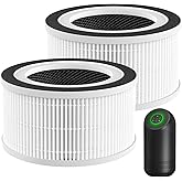 2 Pack Hepa Replacement Filter Compatible with Afloia Fillo/Halo/for Mooka Allo, 3-in-1 HEPA Filtration for Afloia Air Puri-fier Filter Replacement