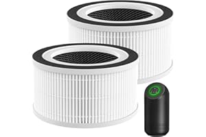 2 Pack Hepa Replacement Filter Compatible with Afloia Fillo/Halo/for Mooka Allo, 3-in-1 HEPA Filtration for Afloia Air Puri-f