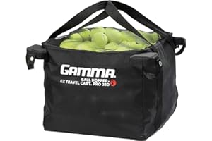 GAMMA Sports EZ Travel Cart, Tennis & Pickleball Hopper, Padel, Portable Compact Design, Sturdy Lightweight Construction, EZ Bags, 150 or 250 Capacity, Premium Carrying Case Included
