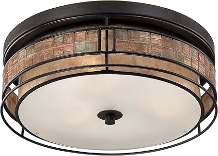 Quoizel Mclg1616rc Laguna Mica Flush Mount Ceiling Lighting 3