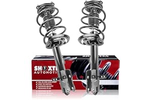 Shoxtec Front Pair Complete Struts Coil Spring Assembly Replacement for 2007-2012 Dodge Caliber 2007-2017 Jeep Compass Patriot Coil Spring Assembly Repl. part no. 172368 172367