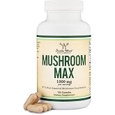 Mushroom Complex, 10 Mushrooms, Focus, Clarity + Energy, 120 Capsules | Focus, Clarity + Energy Supplement, 10 Mushrooms, Fruiting Body, Real 1,000mg per Cap, Jitter-Free, USA-Made, Vegetarian