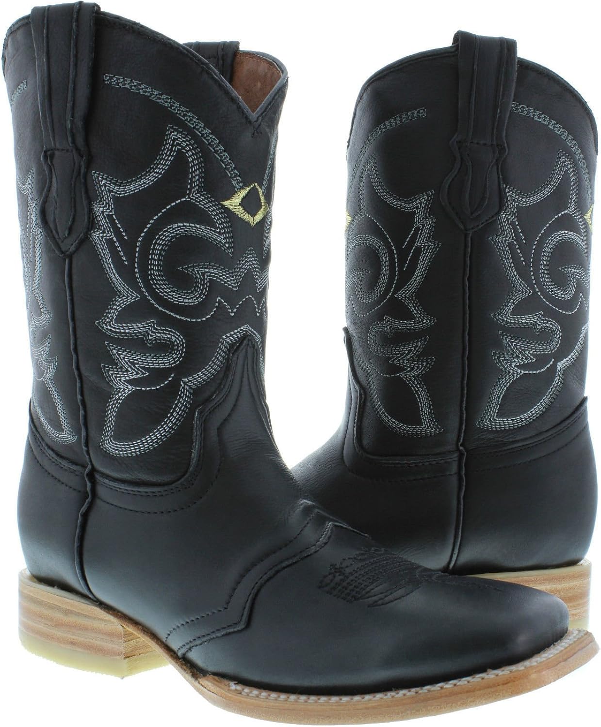 mid calf western boots for women