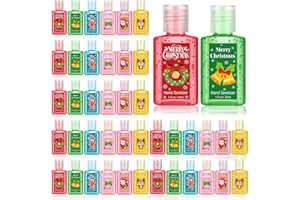 Frienda 24 Packs Mini Hand Sanitizer Bulk Christmas Hand Sanitizer Travel Size 1fl oz Baby Shower Xmas Party Favors for Guest Santa Small Soap Personalized Thank You Gifts