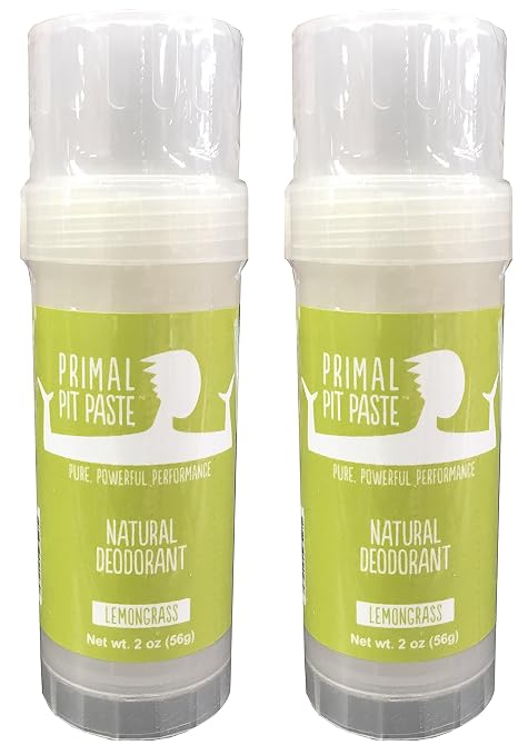 Primal Pit Paste Lemongrass Stick 2 Pack Primal Pit Paste Lemongrass Stick 2 Pack
