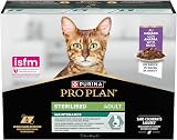 PRO PLAN Sterilised Maintenance Duck in Gravy Wet Cat Food 10x85g Pack of 4 view 2